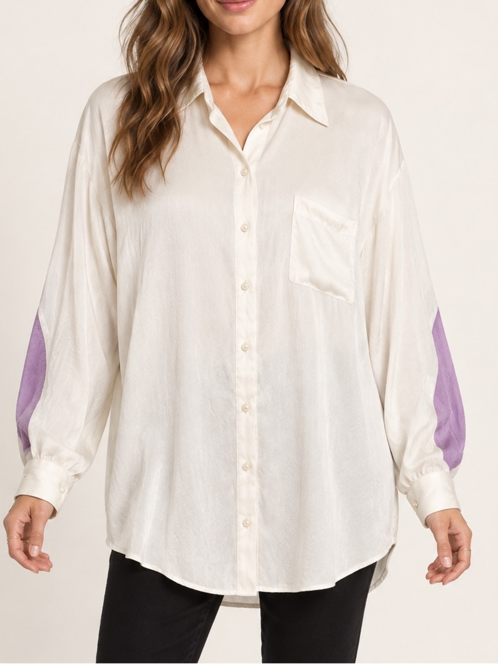 KOCH Long Sleeve Button Down Blouse Women's Sz. M